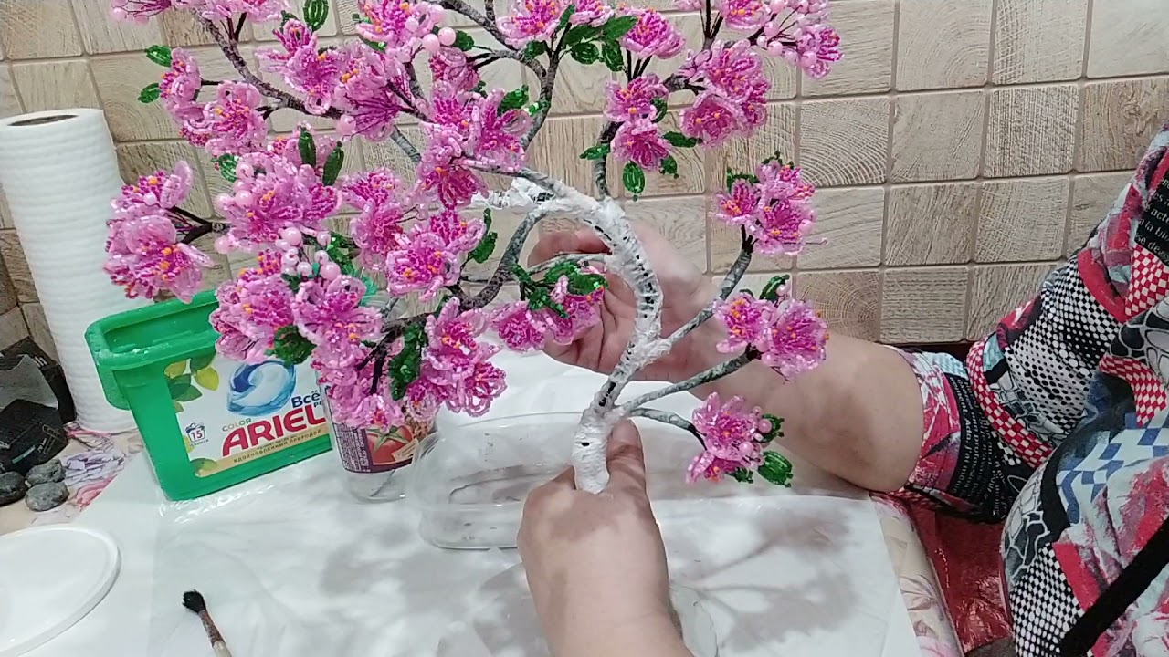 VID 20211116 220916 Сакура из бисера. Часть 4.