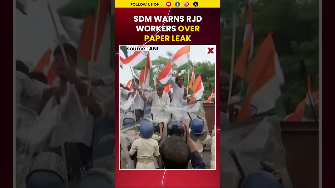 #shorts #watch SDM Warns RJD Workers Over Paper Leak Protest