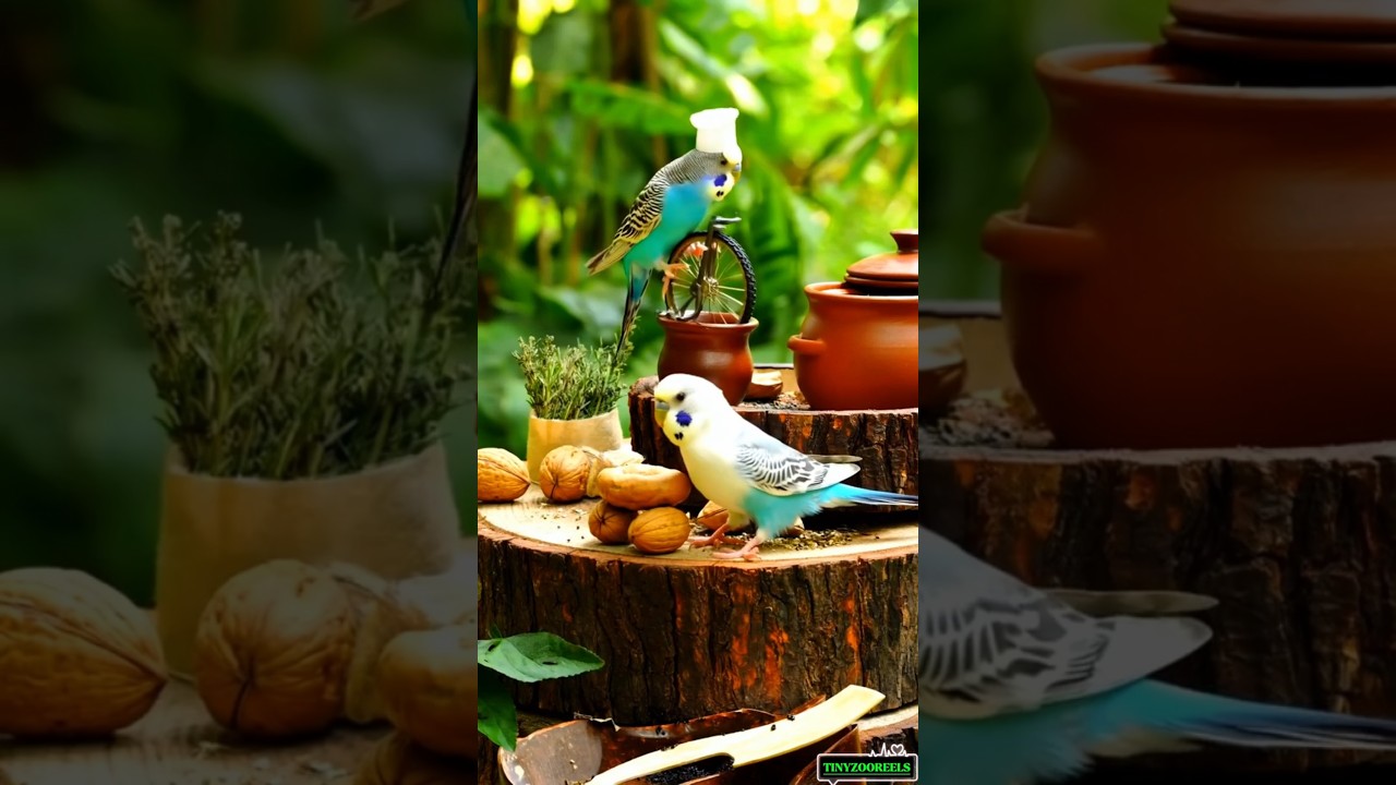 ✨🐦 Budgie Playtime! 🌿🐦
