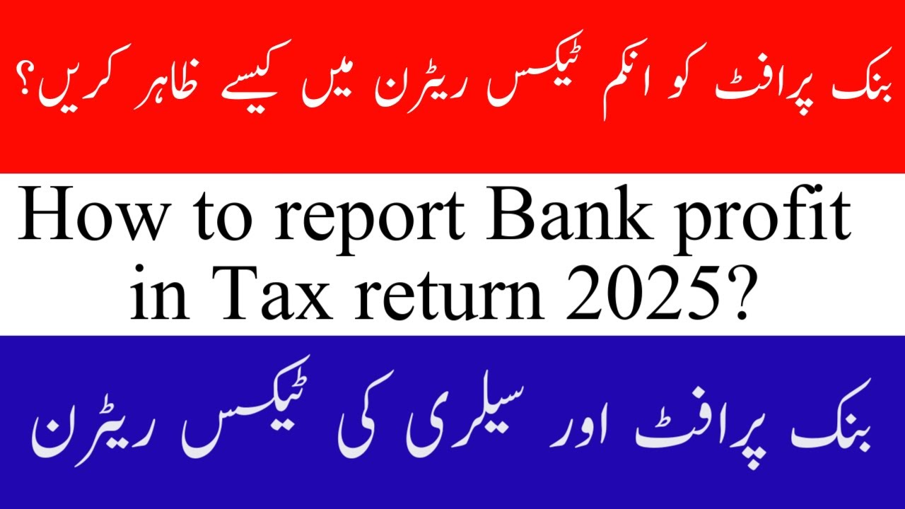 HOW TO DECLARE BANK PROFIT IN TAX RETURN 2025 | BANK PROFIT AND SALARY INCOME IN TAX RETURN 2025
