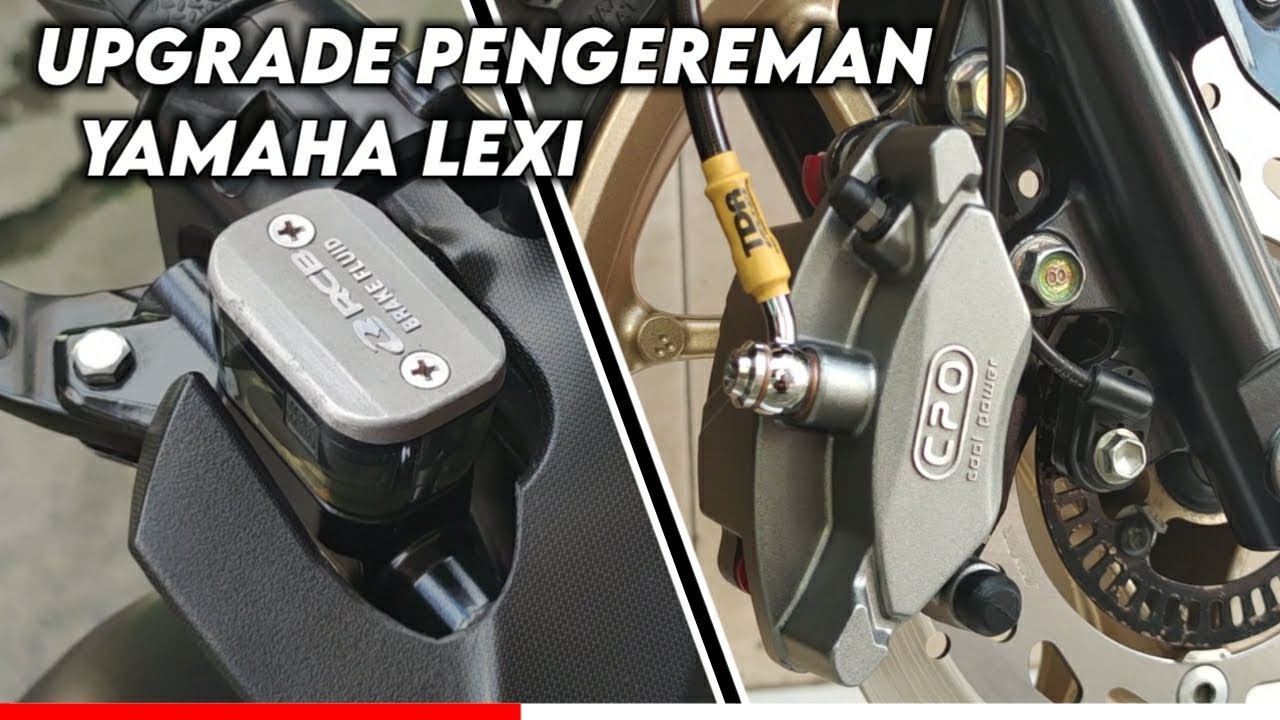UPGRADE REM DEPAN YAMAHA LEXI PAKAI KALIPER CPO COOL POWER || MODIFIKASI YAMAHA LEXI 125 | YAN KATA
