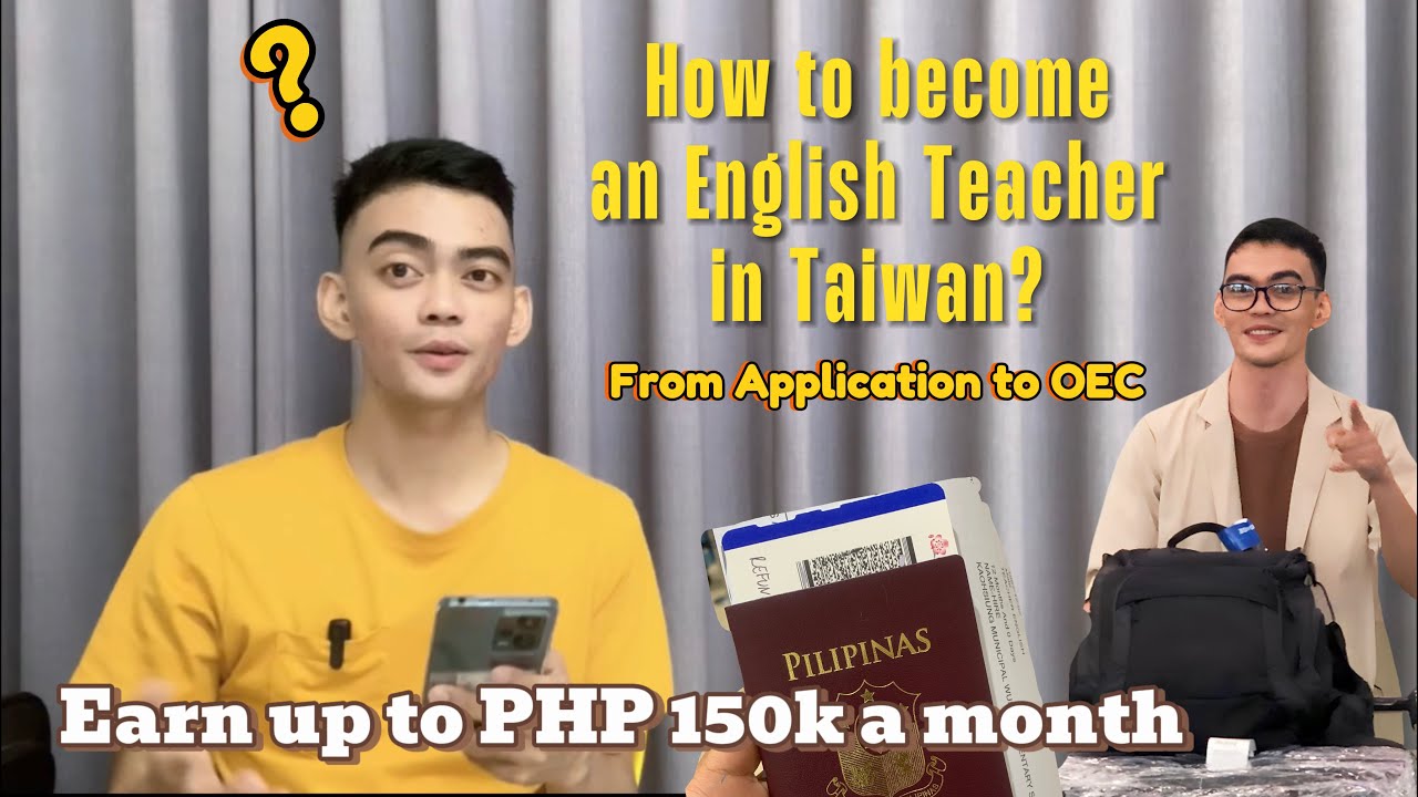 How to become a Foreign English Teacher in Taiwan? | Earn up to Php 150,000 a month | Kheneth Avila
