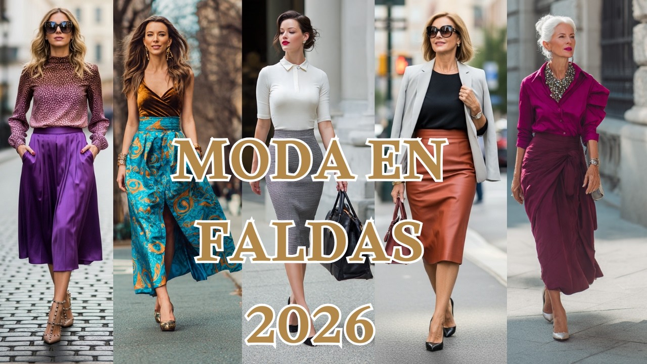 Faldas de talle ALTO en tendencia 2026