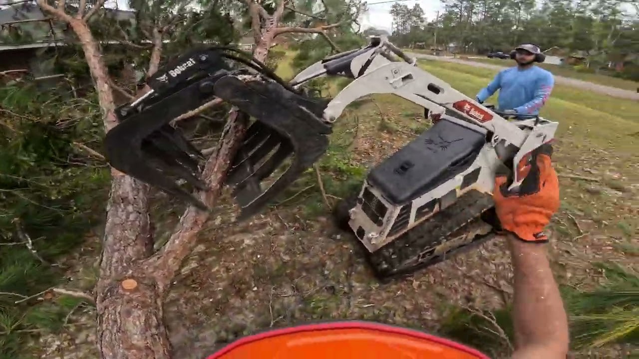 Hurricane Helene Tree removal from house in Augusta, GA