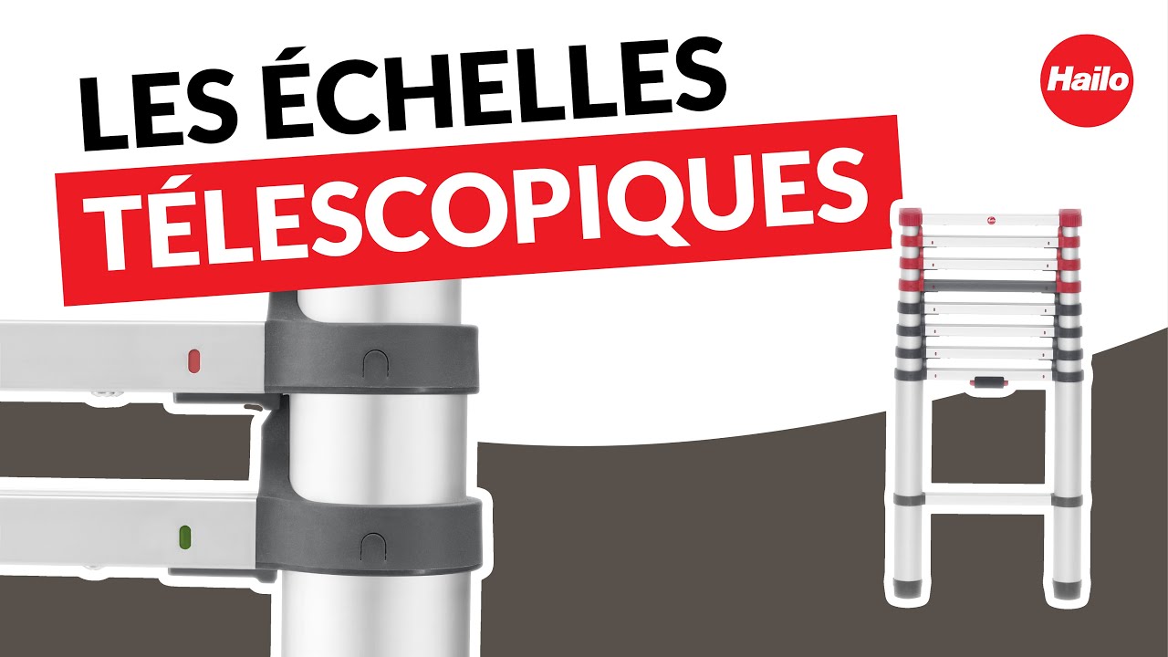 Découvrez les échelles télescopiques 3m, 4m et 5m Hailo Flexline !
