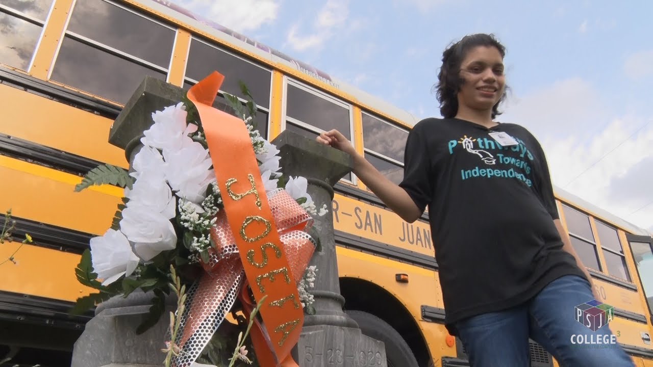 PSJA PTI special needs students beautify cemetery plots