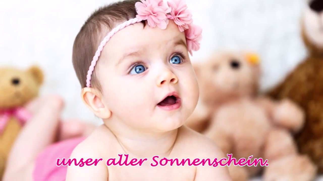 Herzlichen Glückwunsch zur Geburt eurer Tochter!