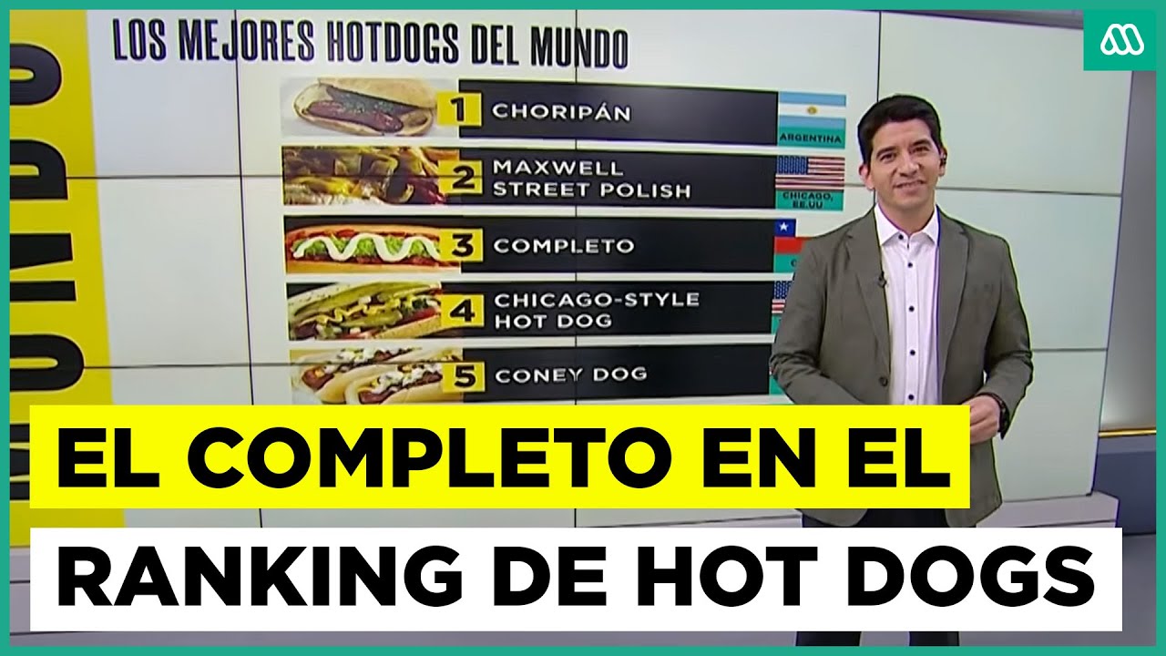 Completo queda tercero en ranking mundial de hot dogs