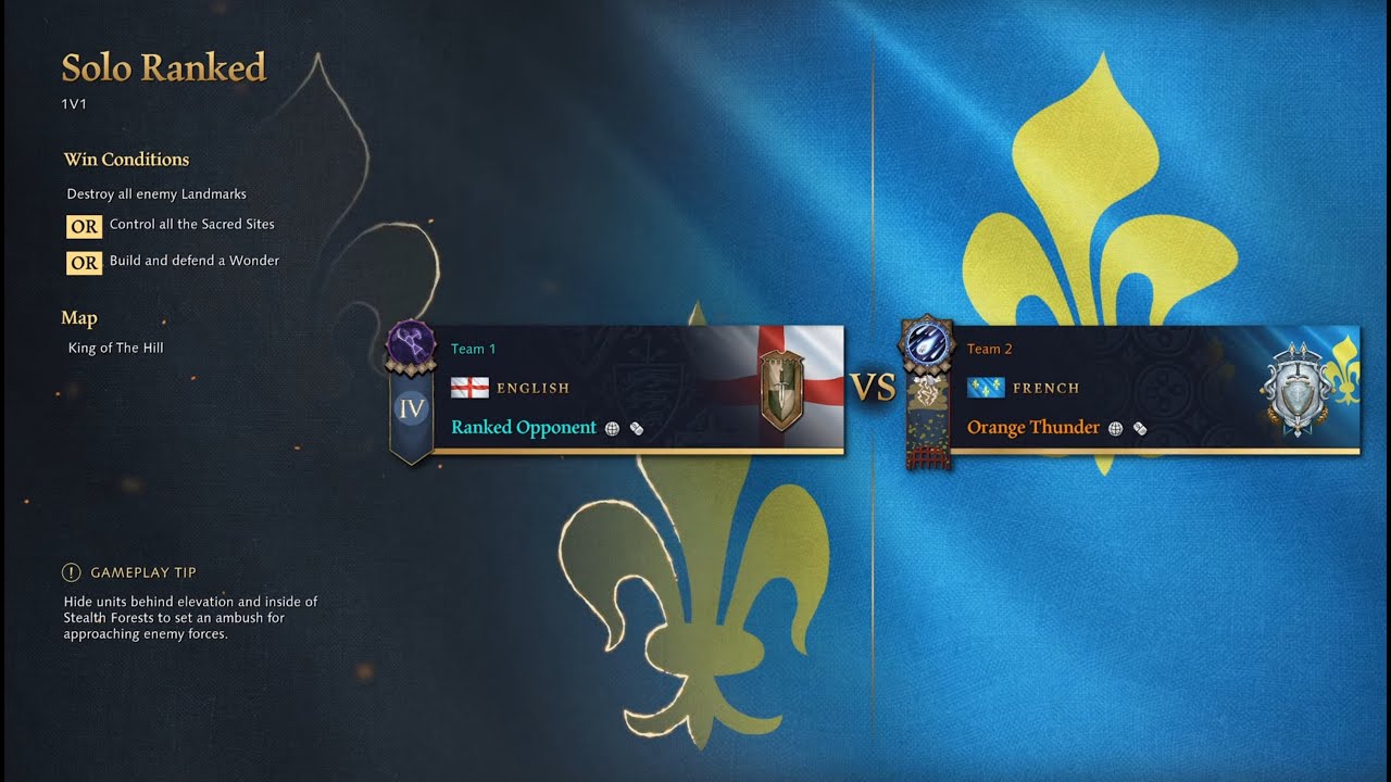 Age of Empires 4 Quest from Platinum to Conqueror! French vs English! Season 12