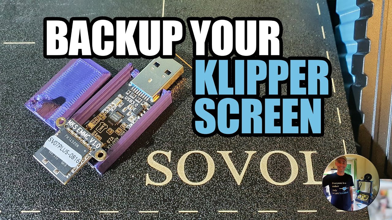 Backup your Makerbase Klipper Screen using an MKS EMMC adapter 📥 Sovol SV07/SV06/Plus 3D Printer