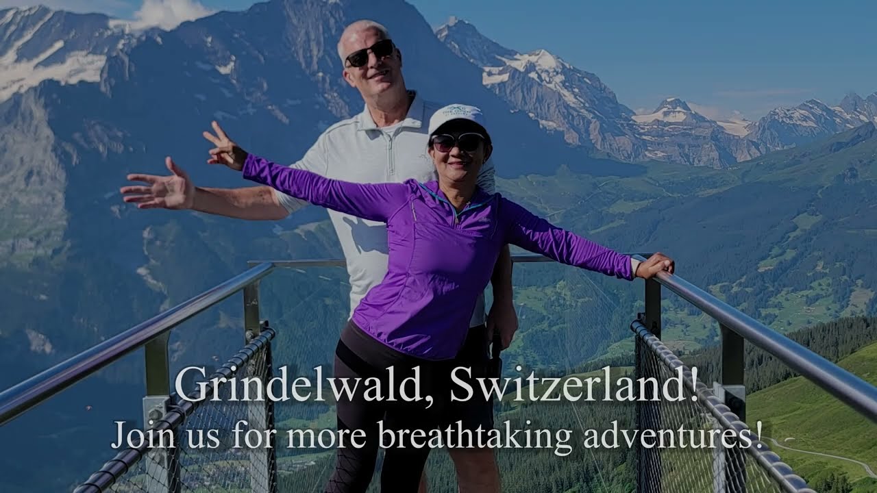 "Grindelwald’s Breathtaking Alpine Views: Cliffwalk Thrills & Mountain Adventures!"  Spectacular!🎥