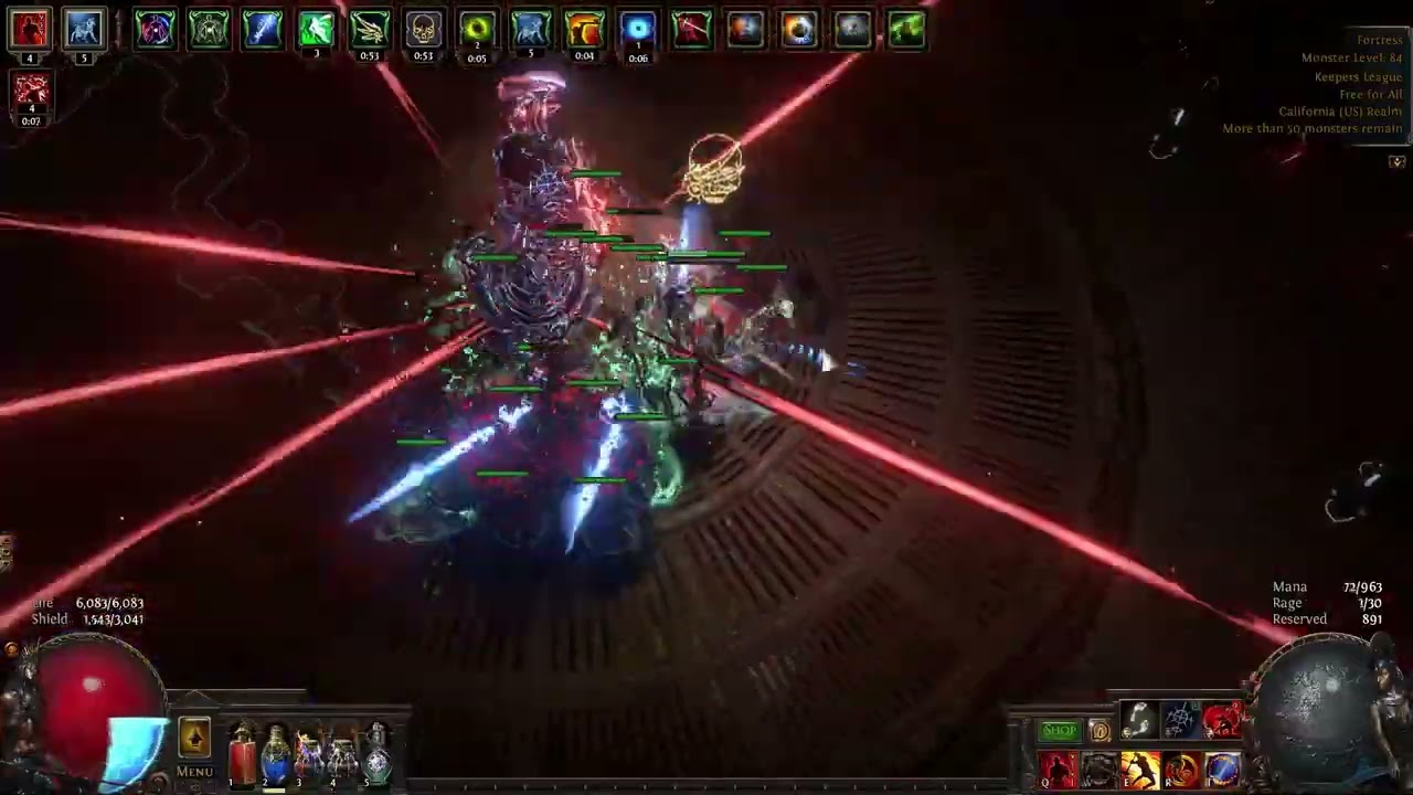 POE 3.27 守林人裂地刺穿雙持圖騰 穢生鬧鬼能量刃體系 免6連 窮鬼救星?
