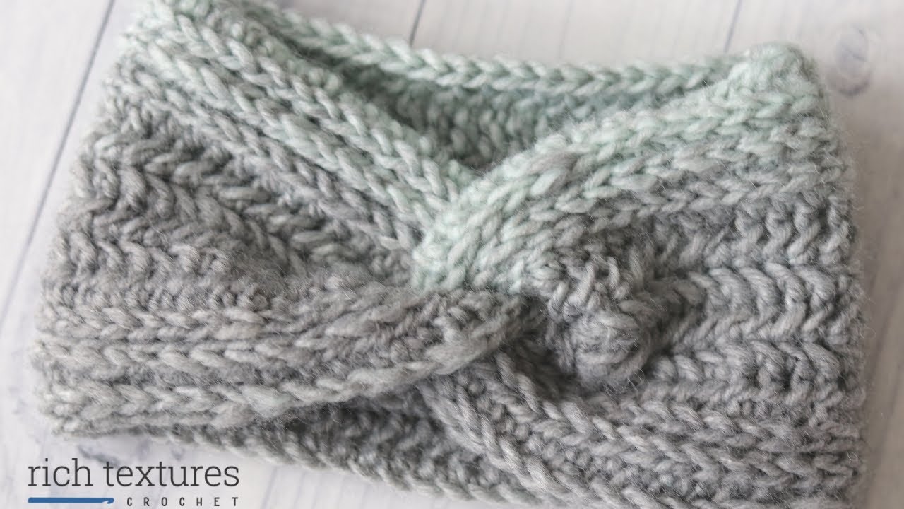 Glacier Ear Warmer Crochet Pattern