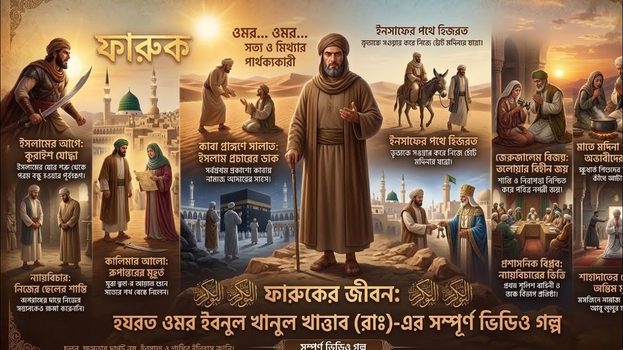 👉 😲“যার নাম শুনলে শয়তান পথ বদলাত – হযরত ওমর (রা.)-এর অবিশ্বাস্য জীবন”