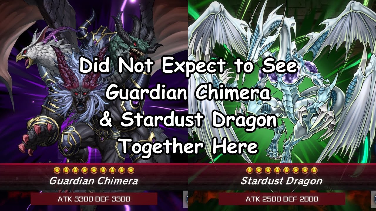 Yu-Gi-Oh! Master Duel | Did Not Expect to See Guardian Chimera & Stardust Dragon Together Here