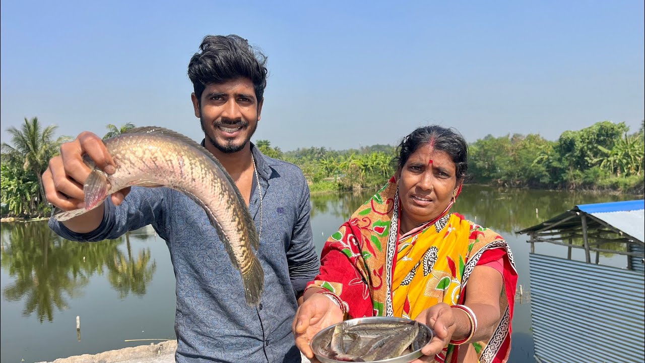 বাজার থেকে শোল আর গুলে মাছ কিনে বাড়িতে রান্না &ndash; গ্রামের দুপুরের সহজ সুখ | cooking vlog