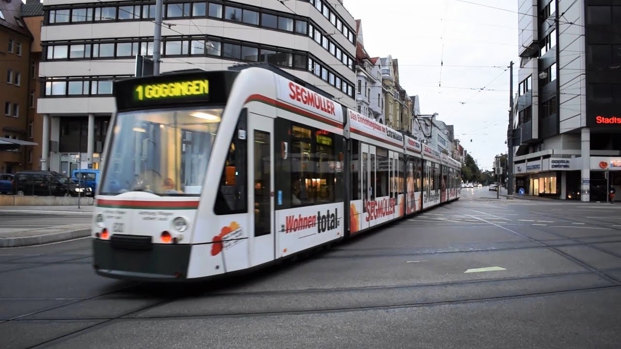 Straßenbahn Augsburg - Königsplatz & Hauptbahnhof
