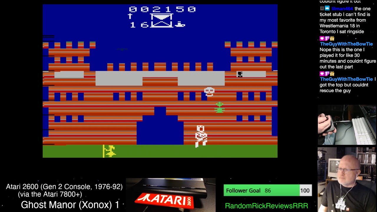 159 Atari 7800+, 2600 Variety night, misc game night. Lock N Chase, Galaxian, Spike's Peaks...