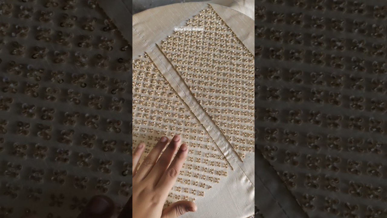 💖 heavy sequence work embroidery design ✨💫