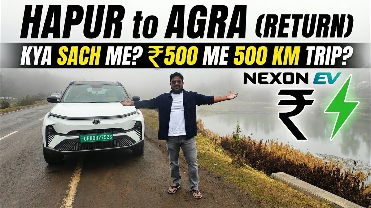 Kya Sach Me ₹500 me 500KM? 🤔 Nexon EV Real World Cost Test!