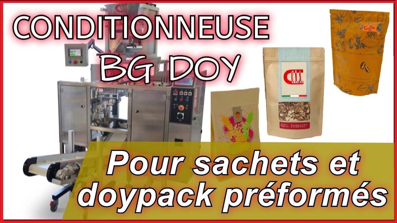 Machine d'emballage pour sachets et doypacks préformés