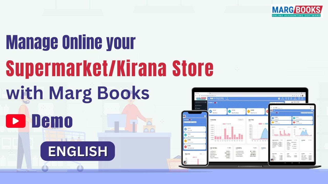 Online Supermarket/Kirana Store Software _ FMCG Software _ Call 7676767648 _ MargBooks [English]
