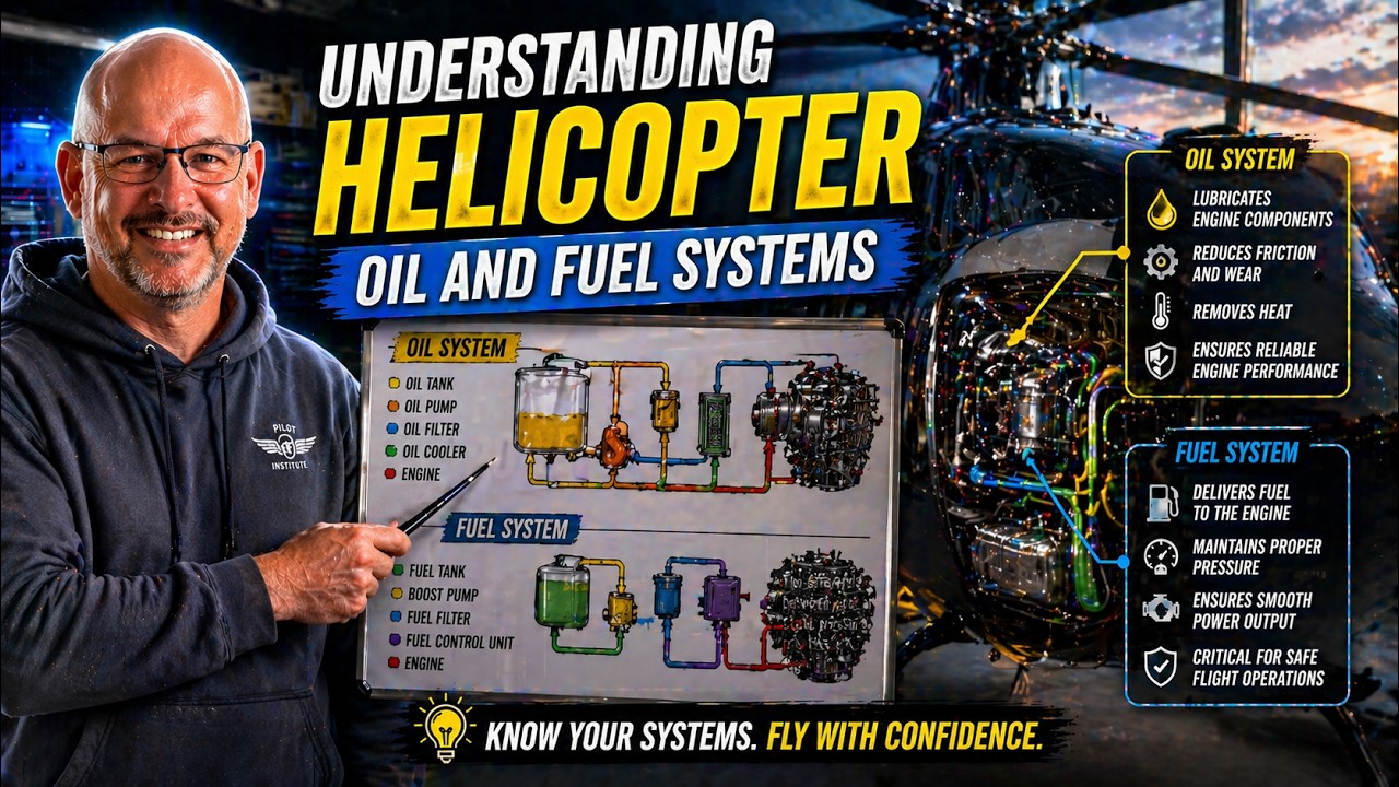 Helicopter Lesson in 15 Minutes...Understanding Helicopter Oil and Fuel Systems