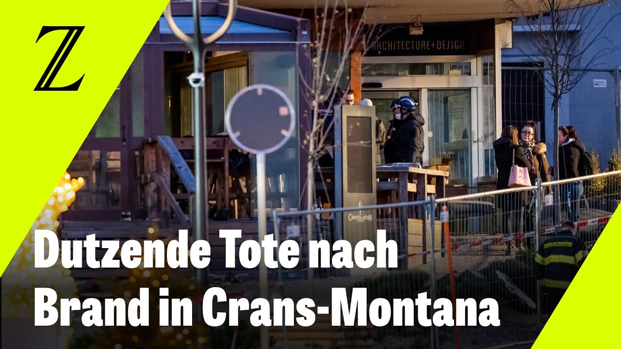 Mehrere Tote und etwa 100 Verletzte nach Brand in Schweizer Skiort