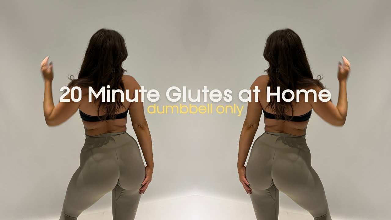 Grow Your Glutes at Home 🍑 | 20-Minute Dumbbell Workout