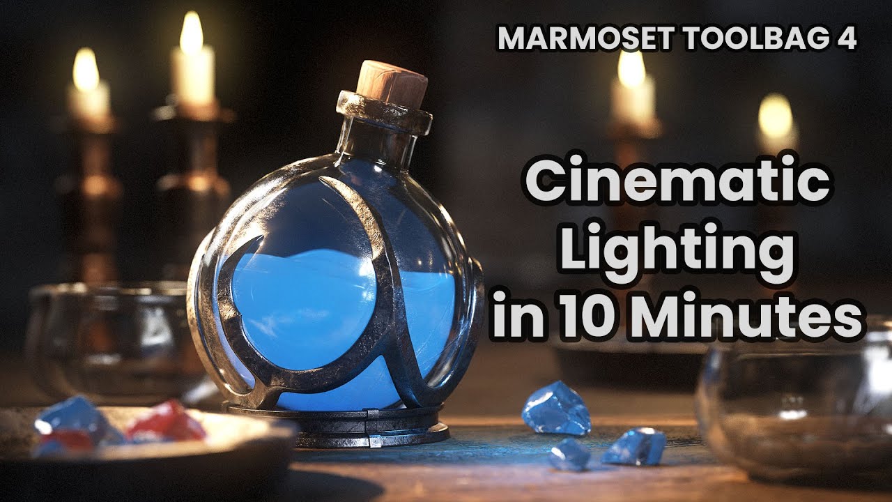 How to make Cinematic Lighting in Marmoset Toolbag 4 for Beginners  + Project Files