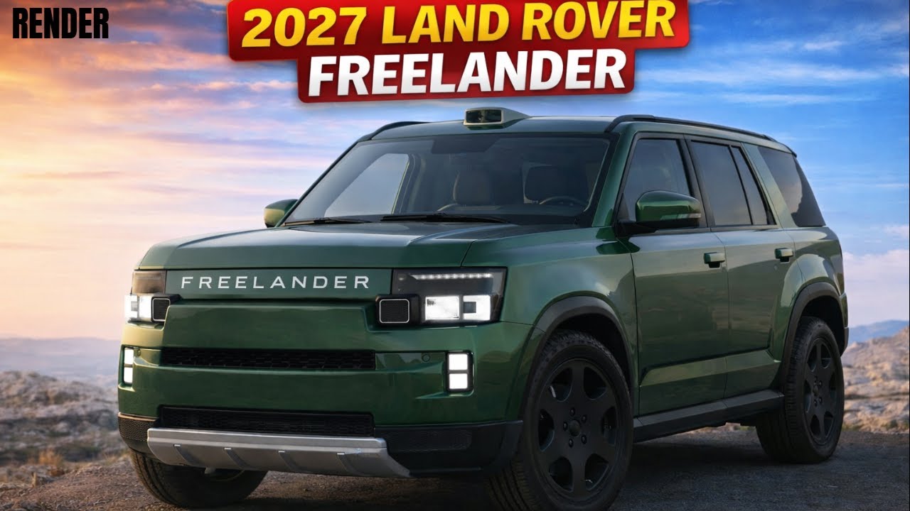 Рендер нового Land Rover Freelander 2027 года.