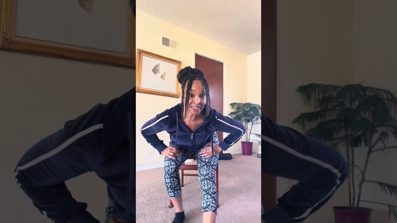 Chair yoga. 