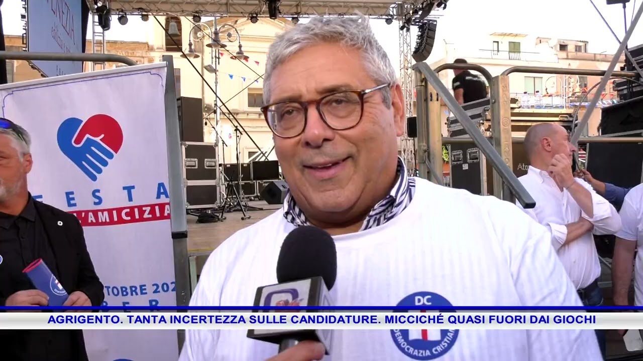 AGRIGENTO  TANTA INCERTEZZA SULLE CANDIDATURE  MICCICHÉ QUASI FUORI DAI GIOCHI