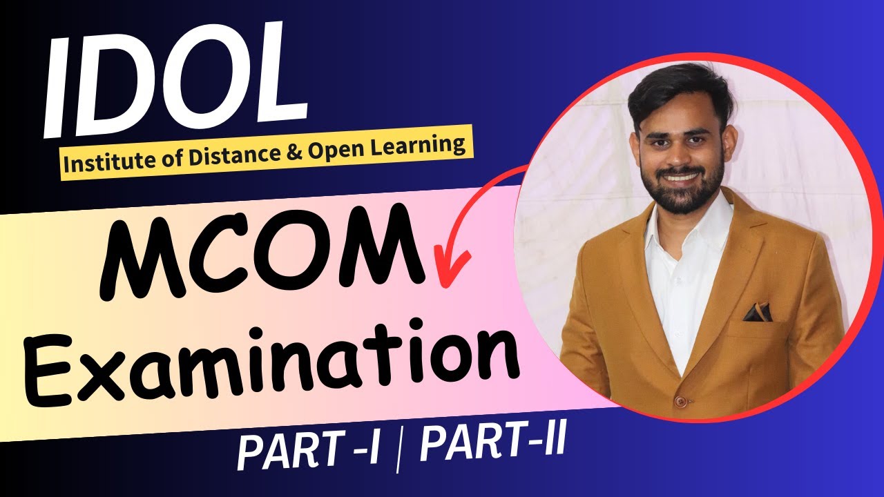 MCOM Examination IDOL University of Mumbai 2024
