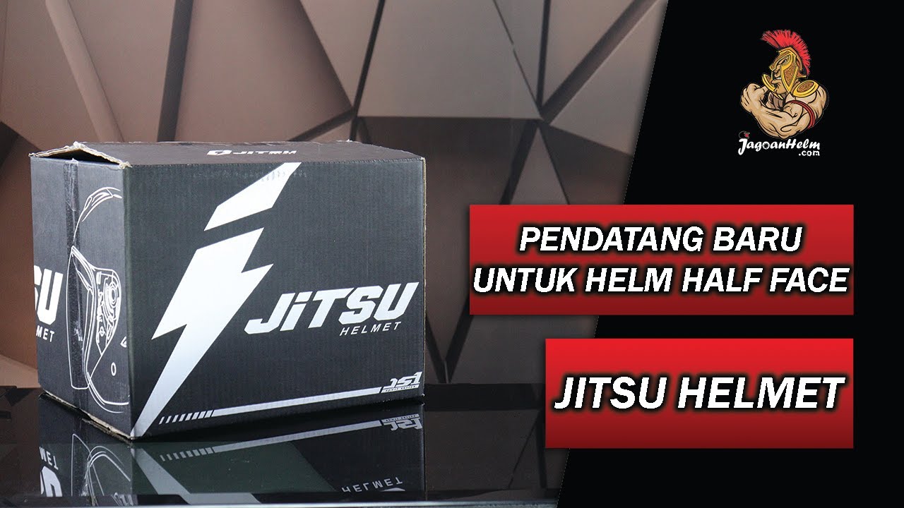 UNBOXING : JITSU HELMET | HELM HALF FACE YANG BELAKANGAN RAME