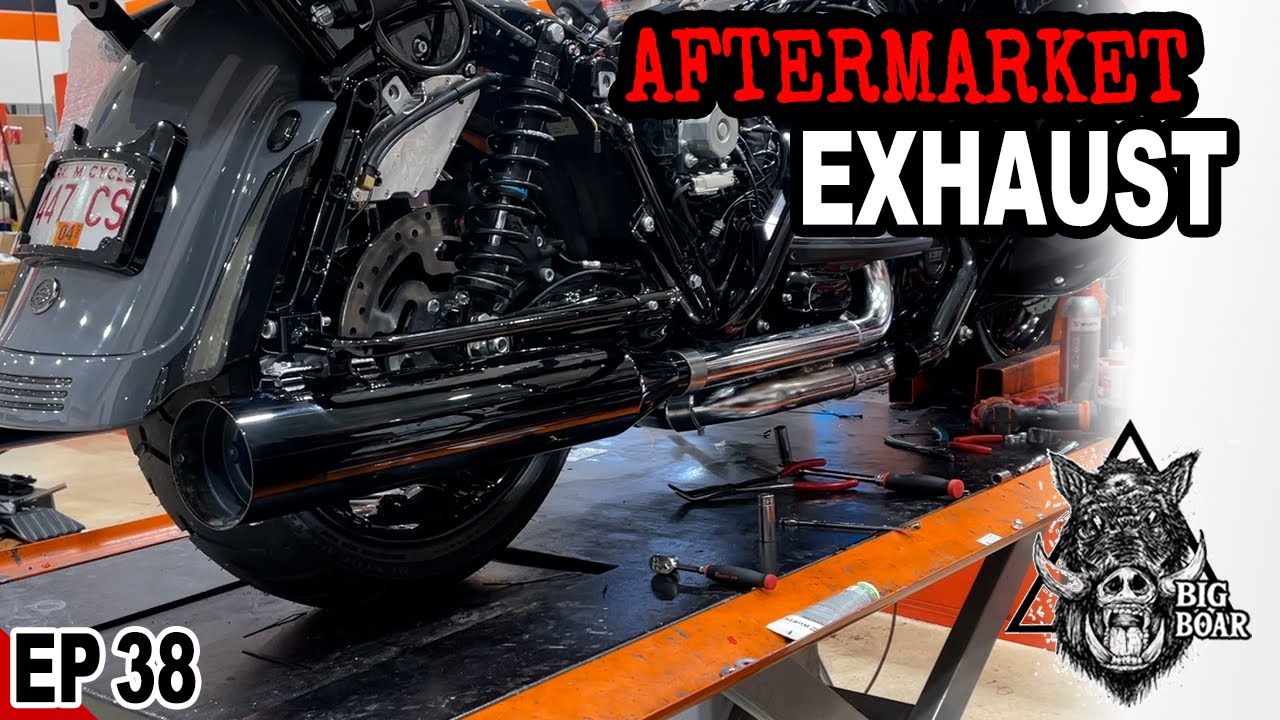 EP38 Motorcycle Exhaust 2-1-2 Khrome Werks NEW color & finish | Aftermarket full system pipes