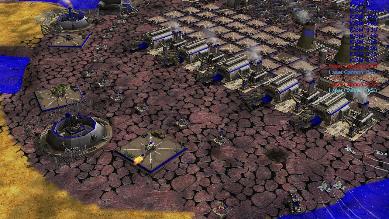 1 USA BOSS vs 7 USA LASER - ATLANTIDA 1 MAP - Command & Conquer Generals Apocalyptic