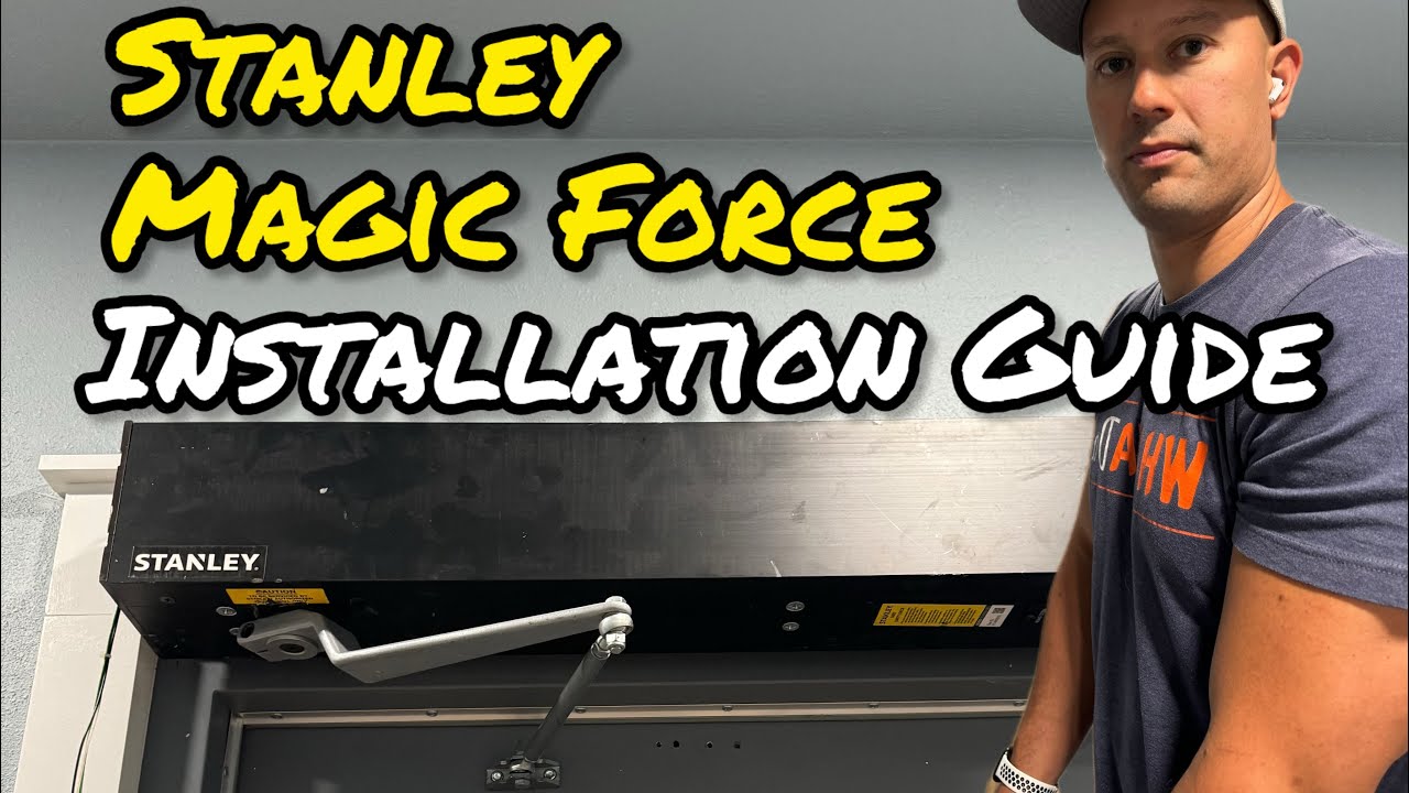 How To Install A Stanley Magic Force Automatic Door Opener | Complete Tutorial