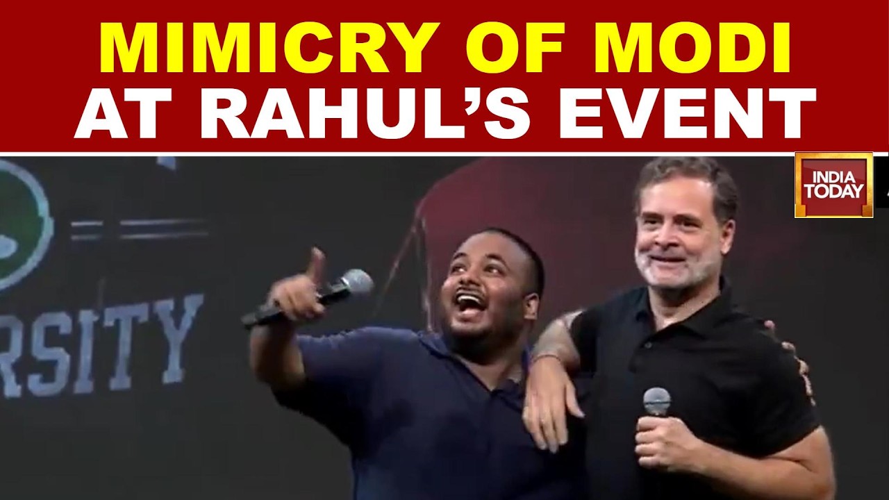 Rahul Gandhi&rsquo;s Indore Chhatron Ki Goonj Event Sees Comedian Mimic PM Modi&rsquo;s Voice On Stage