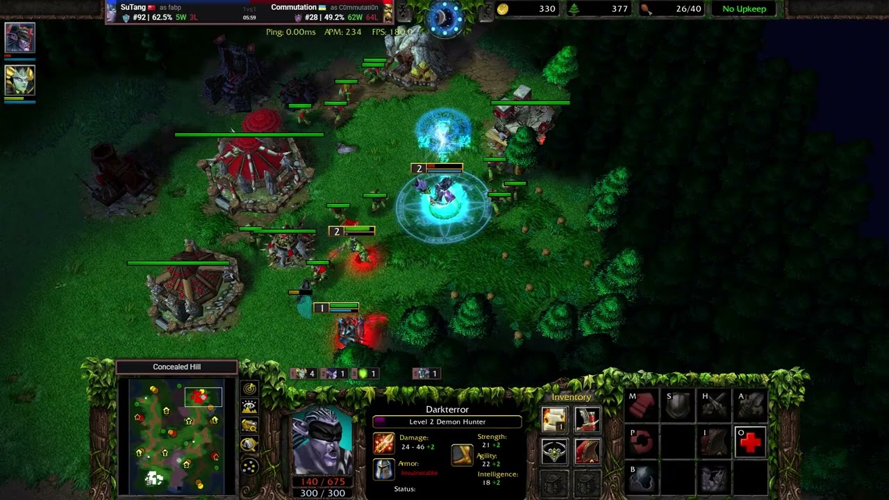【高延迟主机之下狂拆二本建筑 不断干扰练黑胖】Warcraft III 1v1 vs 🇺🇦Orc MMR 1724 W3C 2.0.4 魔兽争霸III：重制版