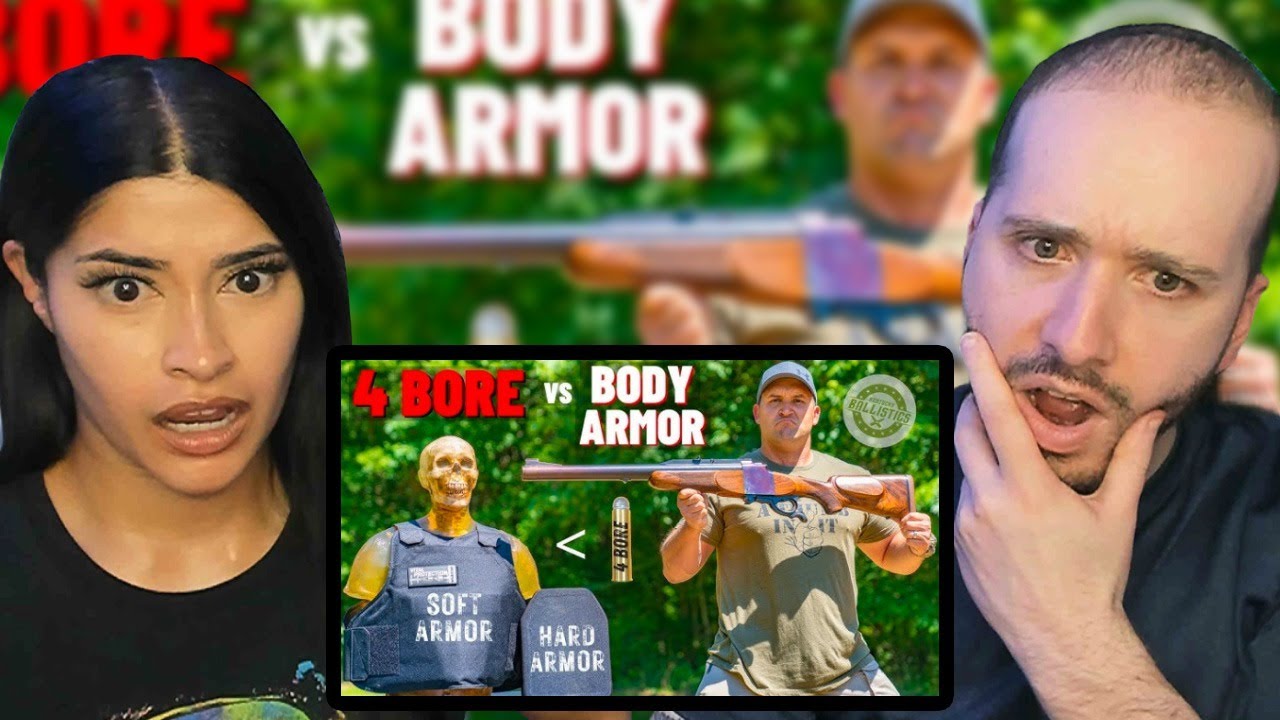 Brits Shocked by 4 Bore Rifle vs Body Armor (The Biggest Rifle Ever)