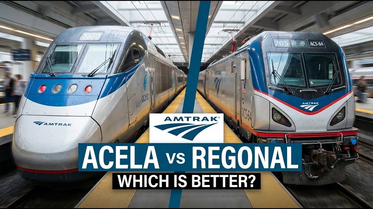 America’s BEST and FASTEST Trains...Which One is Better?? | Amtrak’s Acela vs Regional