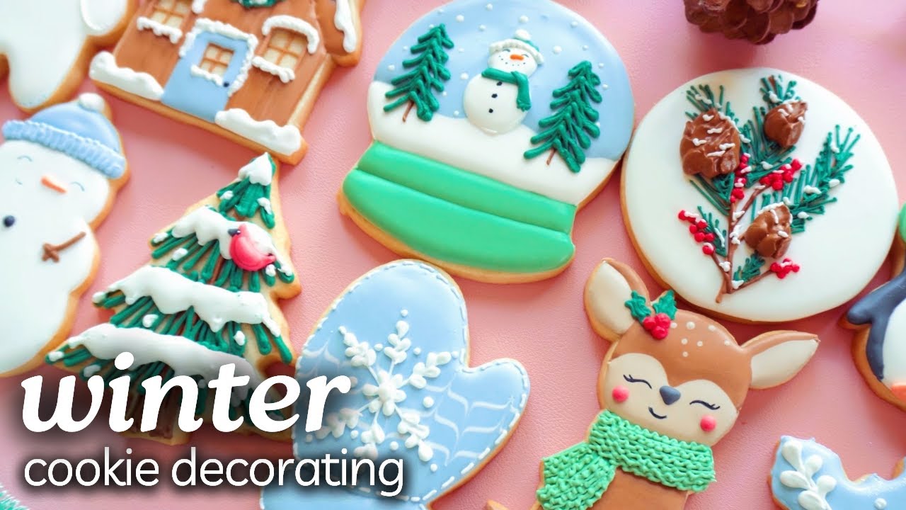 Cozy Winter Sugar Cookie Decorating | Relaxing + Satisfying