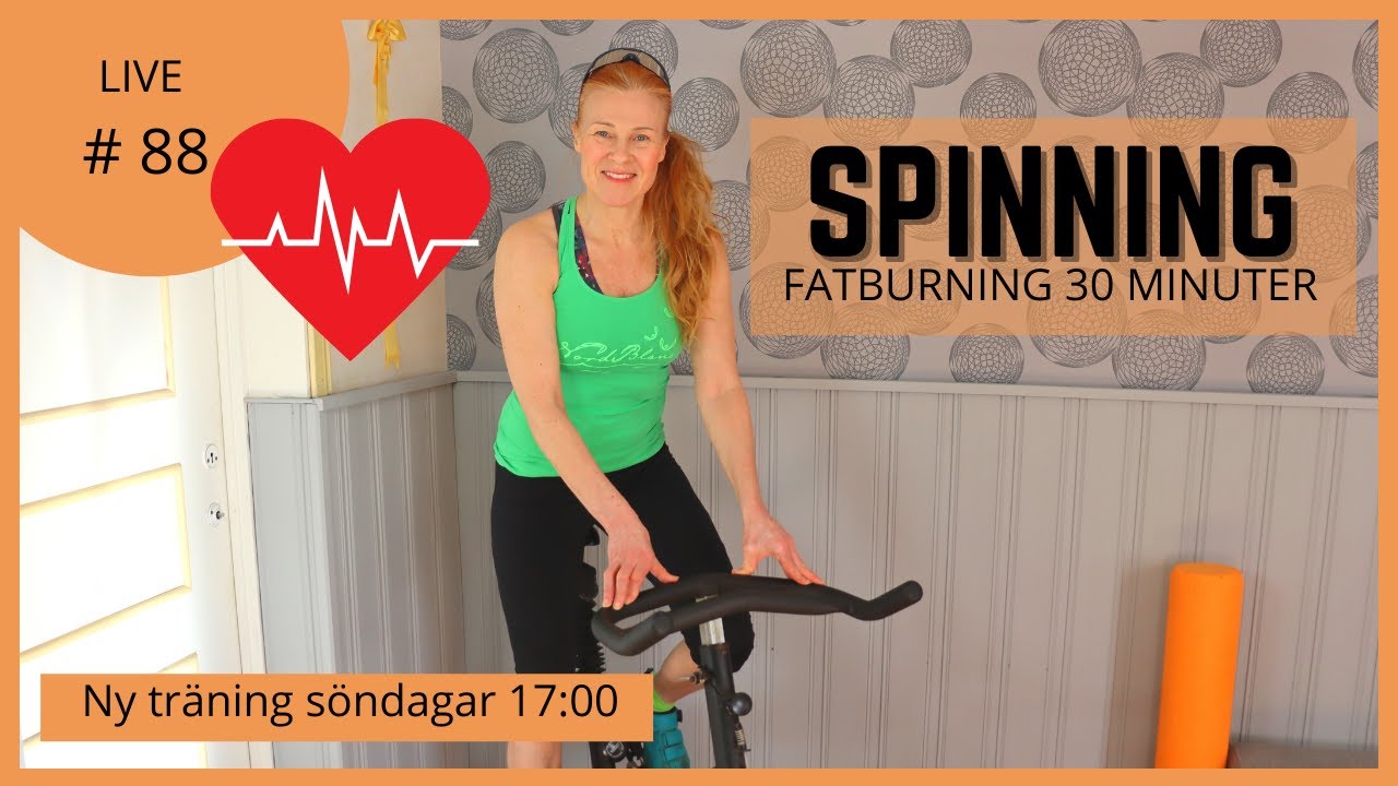30 minuter Spinning med hög intensitet som förbränner/  Microvanor - vanor som består.