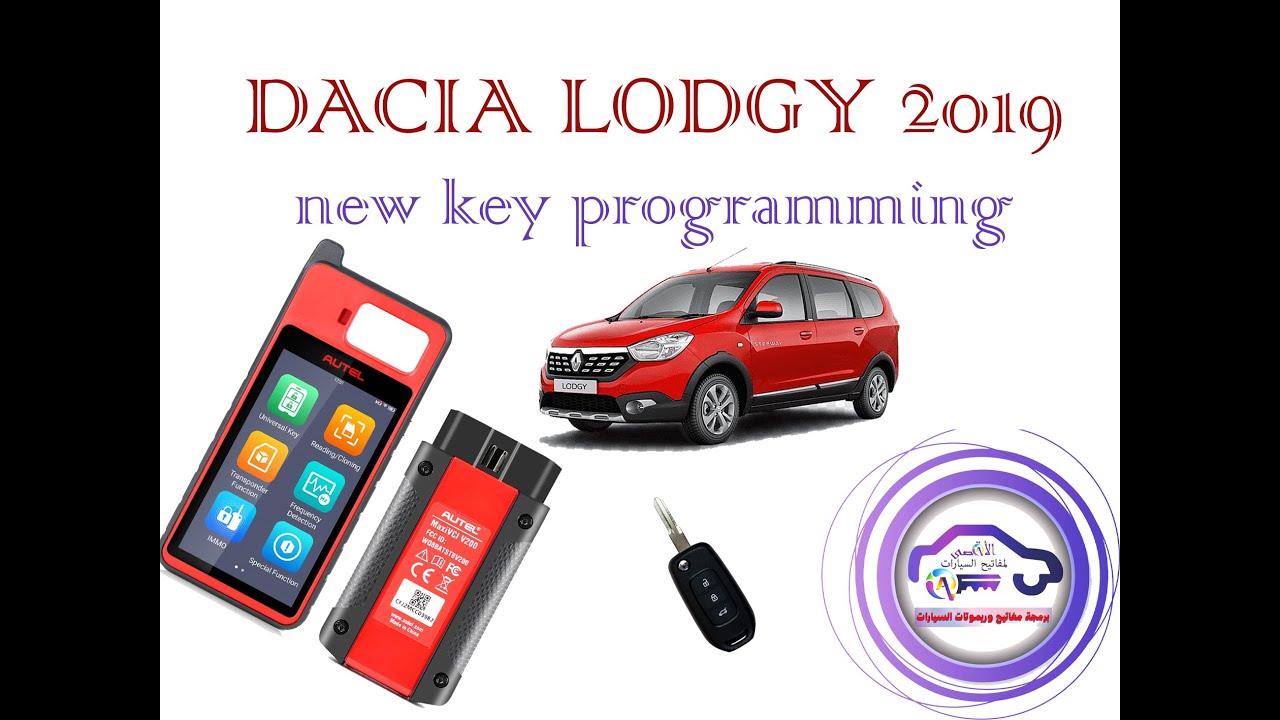 Dacia Lodgy 2019 Autel km100 add new key