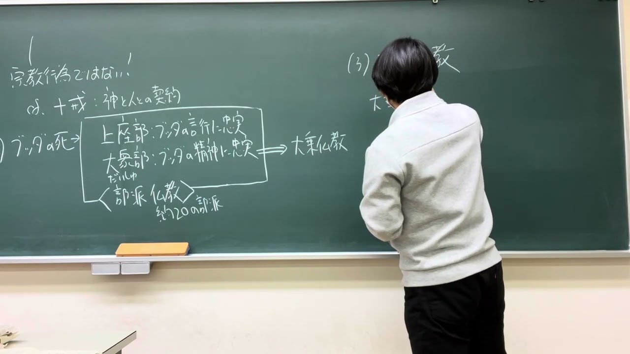 仏教のつづき　五戒　大乗　2022年度後期授業より　ほぼゼロ年代の高校「倫理」の再現