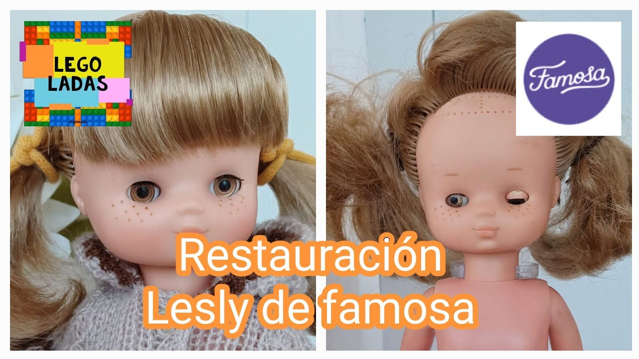 Restauración muñeca Lesly de famosa antigua, paso a paso.