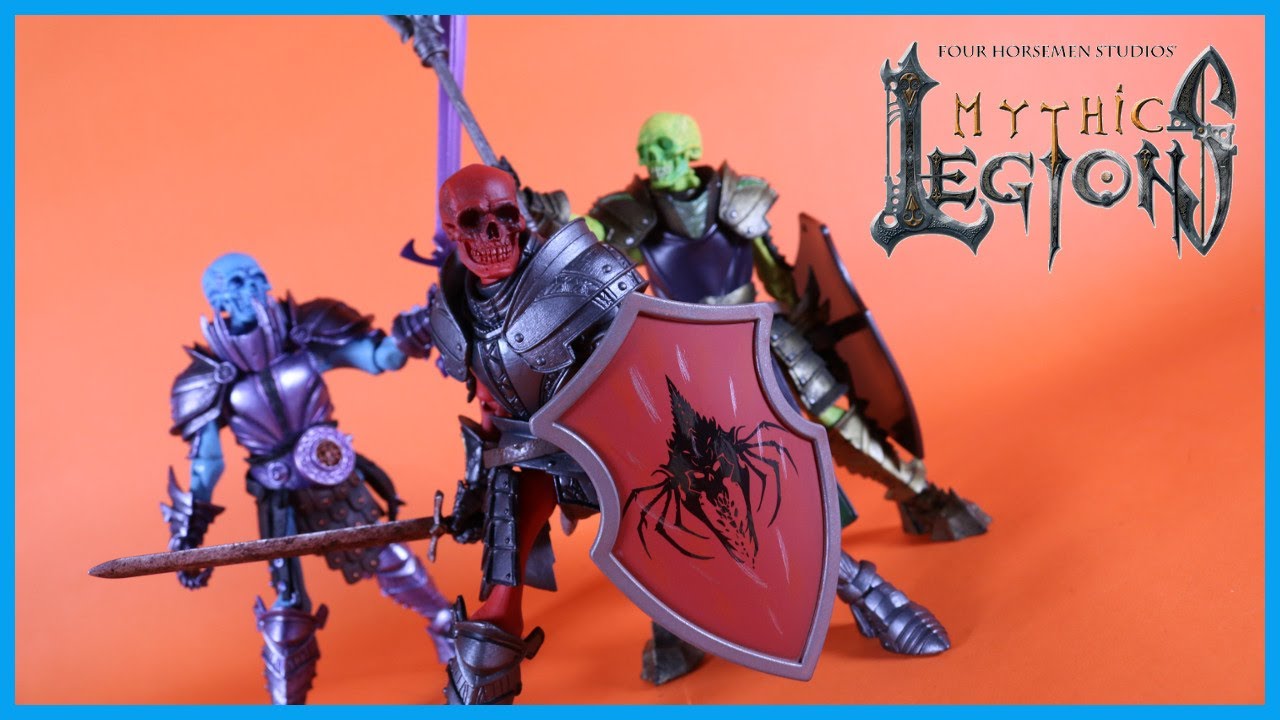 Four Horsemen Mythic Legions CLAVIAN (RED SKELETON) Action Figure Review