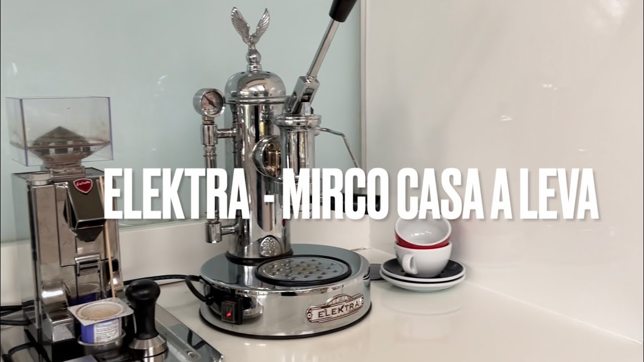 Lockdown home coffee routine ELEKTRA MICRO CASA A LEVA single shot espresso hand pump lever machine