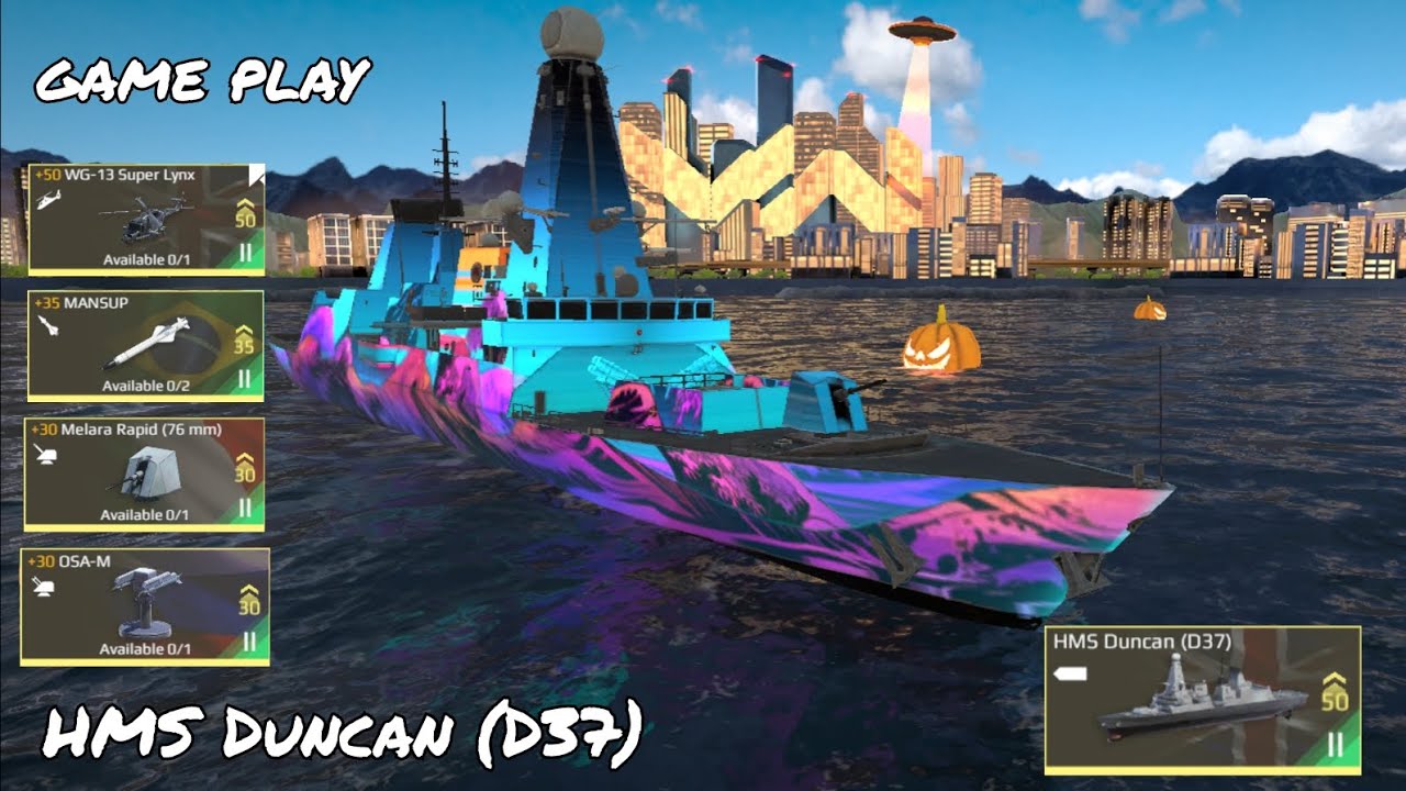 game play HMS Duncan (D37) modern warship||Best T2 ship #modernwarships #artstorm #gameplay #ship